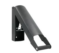 Compacteur Canettes Mural - Acier Épais (11.7x8.2cm) - Noir Résistant - Réduit Déchets 6x - Extérieur/Cuisine - Fêtes & Recyclage - Poignée Ergonomique Sécurisée