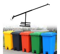 Compacteur de poubelle, compacteur de déchets manuel extérieur, outils à main électriques pour le recyclage des déchets en extérieur, réglable en hauteur pour la maison, le parc et le jardin