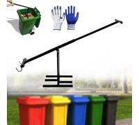 Compacteur de poubelle, compacteur de poubelle manuel amélioré avec construction en fer robuste, outil de recyclage portable for poubelles à roulettes de 120 L, for la cuisine, l'extérieur et les déch