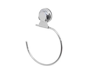 COMPACTOR Anneau Porte-Serviettes, Fixation par Ventouse, Jusqu'à 6 Kg, Acier Chromé Antirouille, Article RAN4699