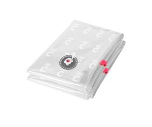 Compactor ASPISPACE - Lot de 2 Sacs de Compression à Vide Taille L, 80x100cm, Transparent