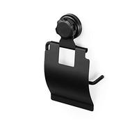 Compactor Bestlock Porte-papier hygiénique à ventouse, Noir, 14,8 x 3,3 x H 22,5 cm, RAN9781