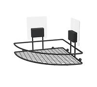 Compactor Étagère d'angle BESTLOCK Magic Bath Auto-adhésive acier chromé 20x20x13,5 cm Noire