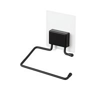Porte papier WC - COMPACTOR - Noir Magic - Auto-adhésif, 13x6x14 cm