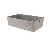 Compactor - Boîte de rangement en tissu Oxford gris taille L 56 x 36 x H.16.5 cm