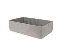 Compactor - Boîte de rangement 56 x 36 x H.16.5 cm, tissu Oxford gris | Boîte de rangement en tissu Oxford gris, taille L, dimensions 56 x 36 x H.16.5 cm.