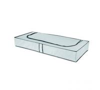 Compactor Boîtes de rangement - Boîte de rangement textile 15x108x45 cm, blanc/gris RAN634