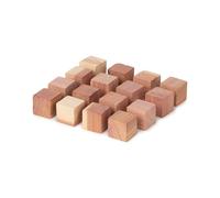 Compactor Cedar Lot 16 x Cubes antimites en cèdre Naturel, Marron, 2 x 2 x H 2 cm, CED023