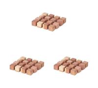 Compactor Cedar Lot 16 x Cubes antimites en cèdre Naturel, Marron, 2 x 2 x H 2 cm, CED023 (Lot de 3)