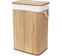 COMPACTOR Coffre à linge bambou naturel