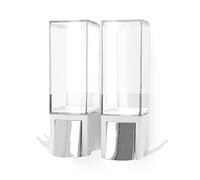 Compactor – Double distributeur de savon mural – 2 x 500 ml – Blanc et chrome