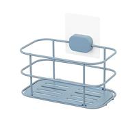 Compactor - Etagère adhésive sans perçage repositionnable pour Salle de Bain et Cuisine, 19 x 11 x H.16 cm, Coloris Bleu
