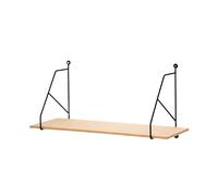 Compactor, Etagère Moyen Modèle Karina Gamme Copenhagen, Bois, Beige et Noir, Dimensions: 60 x 21, 3 x H.29, 5 cm, RAN8892