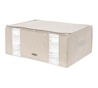 Compactor - Housse de rangement sous vide - Taille XXL très grande capacité - Coloris beige - Compression couettes oreillers vêtements - Rangement armoire