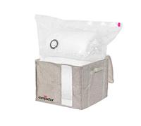 Compactor - Housse de rangement sous vide Oxford Taille M - Format compact idéal rangement vêtements et oreillers - Rangement couettes vêtements et oreillers