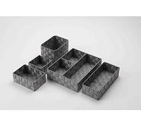 Compactor Lot Complet Stan Gris, S M L, 5 pièces avec Panier et 3 comp.