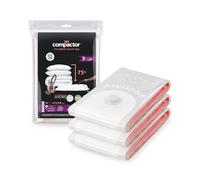 Compactor - Lot de 3 sacs de rangement sous vide - Taille XL 130 x 80 cm - Grande capacité - Compression couettes oreillers vêtements