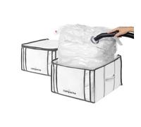 Compactor - Lot de Housses avec Sac sous vide Life M, 3 cubes, rangement armoire, dressing, déménagement, compatible aspirateur et pompe à vide, compresse couettes, oreillers et vêtements