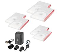 Compactor Lot de sacs sous vide avec pompe électrique rechargeable, sacs sous vide, vêtements en 3 tailles, sacs sous vide, couettes et robes peu encombrants pour armoires et voyage