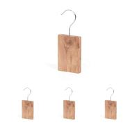 Compactor Nature Collection CED011 | Bloque en Cèdre Naturel | Anti-Mites et Parfum Boisé, Taille S (Lot de 4)