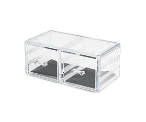Compactor Organisateur Cosmetique et Bijoux, Transparent, 23,8 x 15,3 x H 10,8 cm, RAN8576