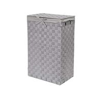 Compactor Panier à Linge Stan, Tissu Rayon, Rectangle, 25x38x60 cm, Gris