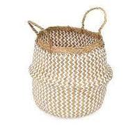 Compactor - Panier Belly Blanc Et Naturel M Pliable