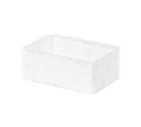 Compactor, Panier blanc support de rangement, Blanc, Dimensions 18 X 12 X H.7 cm, RAN6452