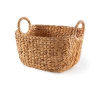 Compactor - Panier de rangement tressé en jacinthe d’eau taille L - Rangement étagères et armoires
