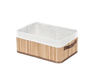Compactor Panier Joey en Bambou - Taille M, 35x25x15 cm