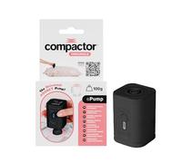 Compactor - Pompe électrique portable sans fil pour sacs de rangement sous vide - Recharge USB - Puissante - Design compact de voyage - Compatible sacs Compactor