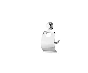 COMPACTOR Porte-Papier Hygiénique Mural, Fixation par Ventouse, Jusqu'à 4 Kg, Acier Chromé Antirouille, Article RAN4695