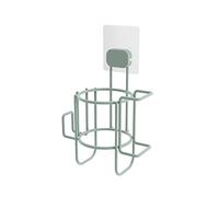Compactor- Porte sèche-Cheveux adhésif sans perçage en métal repositionnable, 16.8 x 12.2 x H.26 cm, Vert