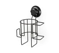 Compactor Bestlock Porte sèche-cheveux à ventouse, Noir, 15 x 13,6 x H 22,4 cm, RAN9780
