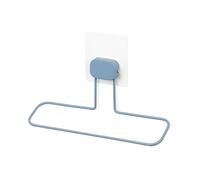 Compactor - Porte-Serviette adhésif sans perçage repositionnable pour Salle de Bain et Cuisine, 25,5 x 16 x H.7, Coloris Bleu