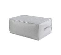 Compactor Sac de Rangement pour Couette avec Fermeture éclair, 50 x 70 x 30 cm, polypropylène, Gamme Boston, Gris/Blanc, RAN10164, Unique