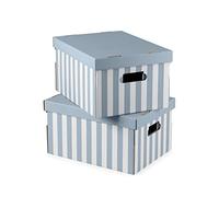 Compactor Set de 2 Boîtes en Carton Mariniere Taille M