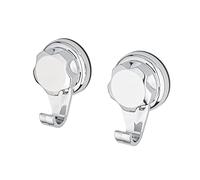 Set de 2 Crochets BESTLOCK BATH - Petits Crochets, Chromés et Étanches, Installation Sans Outils - Compactor RAN7815