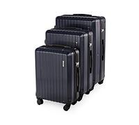 Compactor - Lot de 3 valises (Cabine + Grande + Jumbo), Bleu Marine, 53.5 x 31 x H.80 cm, RAN10239