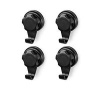 Compactor - Set de 4 Crochets BESTLOCK Black S, Noir, Facile à Installer, Antirouille, Imperméable