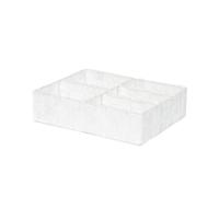 Compactor Stan Organisateur de tiroir avec 5 compartiments, 32 x 25 x 8 cm, Blanc