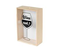 Compactor - Wine Not ? Boîte à Bouchons de Vin Collection Nature M, Bois de Pin et Acrylique, 20x10x30 cm