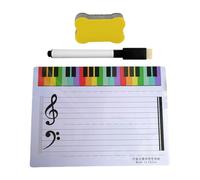 Compacts Musiques Tableau blanc d ' enseignement Personnel musical Tableau blanc Surfaces effaçables Tableau d ' entraînement à la notation musicale effaçable Tableau d ' entraînement à la notation