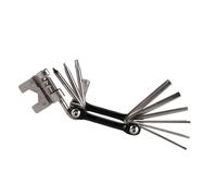Compacts Outil de réparation de vélo en acier au carbone Outil multifonction pour réparation d'urgence pour cyclistes professionnels et occasionnels Outil de vélo en acier au carbone