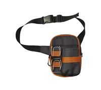 Compacts Sac banane de golf avec fermeture éclair pour course à pied, aventures, golf, noir/marron, Taille unique