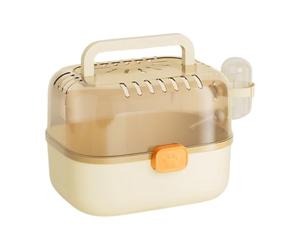 Compacts Transporteurs de hamster Système de ventilation côté facile d'entretien Comprend des bouteilles d'eau pour petits animaux domestiques Cage anti-fugue