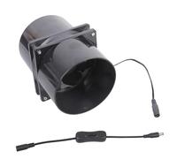 Compacts Ventilateur d'échappement 12 cm Accessoire pour ventilateur d'échappement = Comprend un fil de commutateur, 2 conduits, 8 vis pour une installation facile