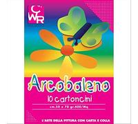 Compagnie 05433 Arc-en-Ciel Carton Épais, 50 x 70 cm, Couleurs Assorties, Lot de 10