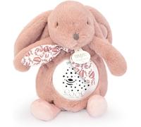 Compagnie - Veilleuse Musicale Lapin Rose Avec Projection D¿Étoiles ¿ Doudou Peluche Avec Mélodies Et Lumières Apaisantes ¿ Compagnon Nuit Bébé ¿ Idée Cadeau Naissance - Dc4200