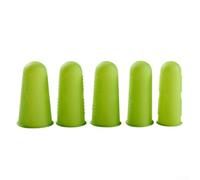 Compagnon culinaire et flexible Lot de 35 manchons de protection en silicone pour vous garder en sécurité pendant la cuisine ou les travaux manuels (vert, 5 pièces)